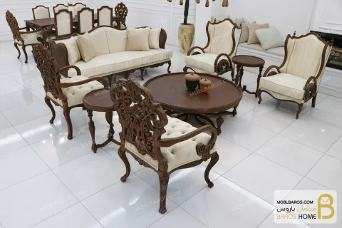 ست مبلمان ترکیبی کینگ و کویین moblbaros.com 1