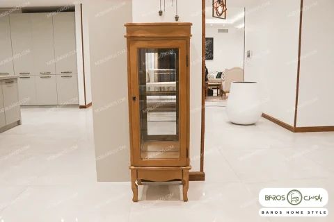 مینی بوفه و ویترین چوبی کلاسیک مدل 1401 میلا خرید مبل باروس ۴۹۴۹ (1)