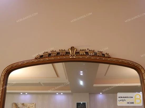 آینه رومیزی تمام منبت برلیان - تصویر 5