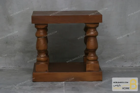 ست جلومبلی و عسلی پایه ستونی کد ۱ خرید مبل باروس 4