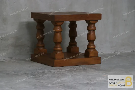 ست جلومبلی و عسلی پایه ستونی کد ۱ خرید مبل باروس 5