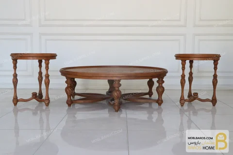 ست میز جلومبلی و عسلی کینگ با صفحه چوبی-خرید جلومبلی باروس-57 (1)