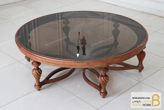 ست میز جلومبلی و عسلی کینگ خرید میز عسلی باروس 658 (1)