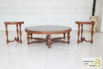 ست میز جلومبلی و عسلی کینگ خرید میز عسلی باروس 658 (2)