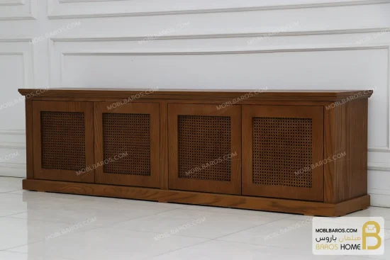 میز تلویزیون حصیری و چوبی مدل مهسا خرید مبل باروس 3