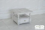 میز جلومبلی و عسلی راشل سفید خرید باروس (2)