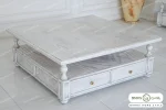 میز جلومبلی و عسلی راشل سفید خرید باروس (3)