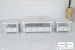 میز جلومبلی و عسلی راشل سفید خرید باروس (4)
