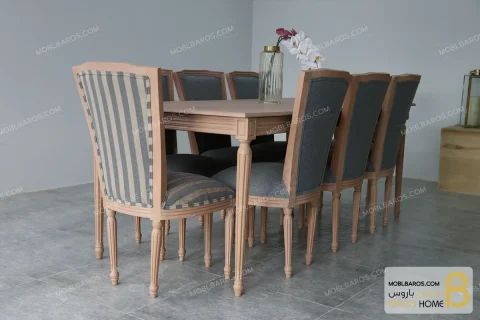 میز ناهارخوری چوبی و کلاسیک مدل کارن خرید مبل باروس 1