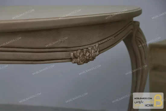 میز ناهارخوری کلاسیک و چوبی مدل لورنزو خرید مبل باروس 5