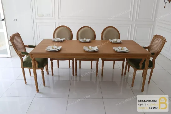 میز ناهار خوری کلاسیک مدل راشل کد 4 - تصویر 12