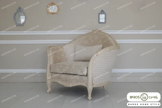 مبل تک‌نفره لورنزو تایپ B خرید مبل باروس 59493 (2)