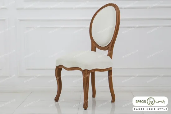 میز ناهارخوری ابزاری با صندلی راشل پایه سم آهویی خرید باروس (1)