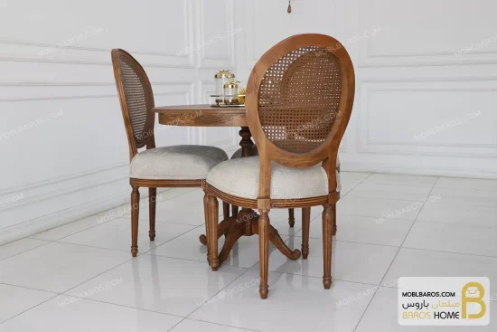 ناهارخوری دونفره چوبی کلاسیک جدید مدل لویی خرید مبل باروس 1