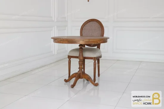 ناهارخوری دونفره چوبی کلاسیک جدید مدل لویی خرید مبل باروس 3