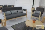 ست مبل راحتی طوسی هوگر