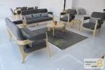 ست مبل راحتی طوسی هوگر