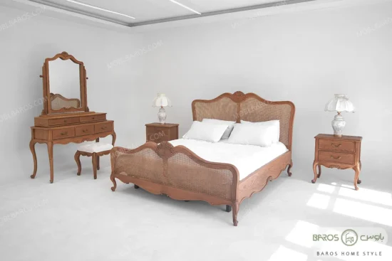 سرویس خواب دو نفره راشل کد ۳ باروس تخت خواب (3)