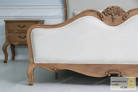 سرویس خواب چوبی کلاسیک و مینیمال مدل راشل کد ۷ خرید مبل باروس 10