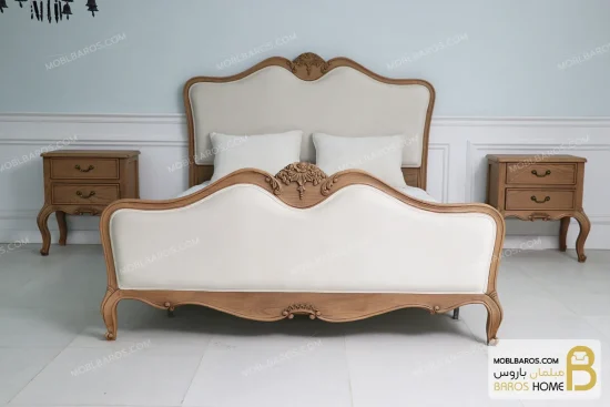 سرویس خواب چوبی کلاسیک و مینیمال مدل راشل کد ۷ خرید مبل باروس 11