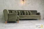 مبل ال راحتی ریحون خرید مبل باروس سبز 3