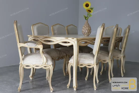 ناهارخوری ابزاری ورق طلا moblbaros.com 7