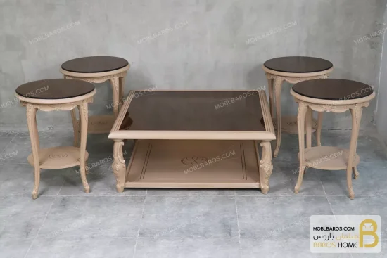 ست مبلمان نئوکلاسیک جدید مدل لورنزو خرید مبل باروس 9