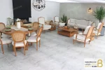 ست مبلمان نئوکلاسیک چوبی ترکیبی گندم و مبل تک نفره فرانسوی خرید مبل باروس ۲
