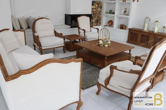 ست مبلمان گندم کد ۳ moblbaros.com 2