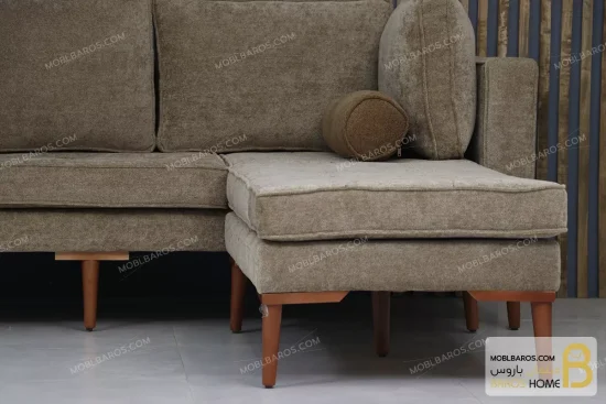 کاناپه ال پاف متحرک moblbaros.com بژ 3