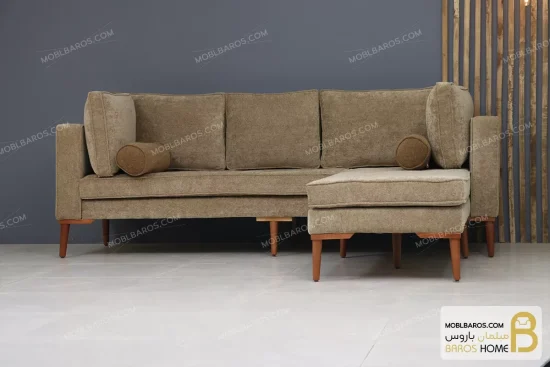 کاناپه ال پاف متحرک moblbaros.com بژ 4