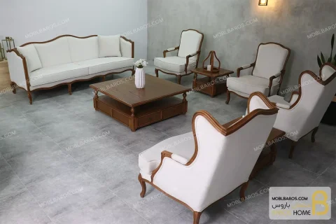 ست مبلمان نئوکلاسیک و مدرن مدل گندم و مبل کویین moblbaros.com 1