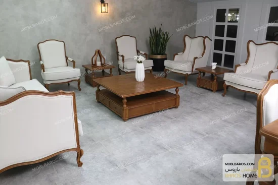 ست مبلمان نئوکلاسیک و مدرن مدل گندم و مبل کویین moblbaros.com 4