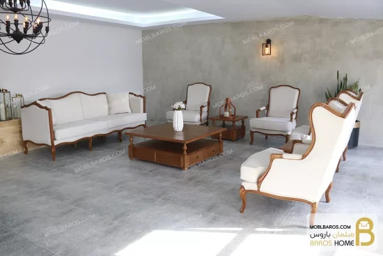 ست مبلمان نئوکلاسیک و مدرن مدل گندم و مبل کویین moblbaros.com 5