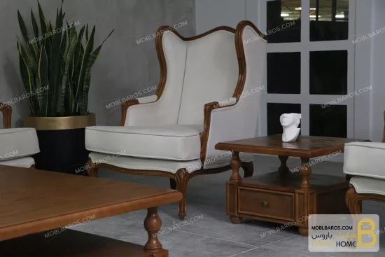 ست مبلمان نئوکلاسیک و مدرن مدل گندم و مبل کویین moblbaros.com 7