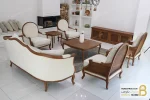 ست مبلمان چوبی کلاسیک مدل راشل پلاس خرید مبل باروس 1