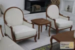 ست مبلمان چوبی کلاسیک مدل راشل پلاس خرید مبل باروس 2