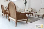 ست مبلمان چوبی کلاسیک مدل راشل پلاس خرید مبل باروس 9