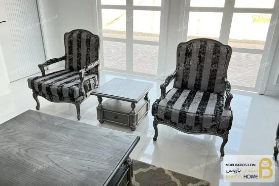 ست مبلمان کاریزما با تک‌ فرانسه moblbaros.com 2
