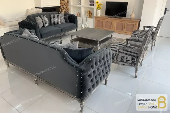 ست مبلمان کاریزما با تک‌ فرانسه moblbaros.com 6