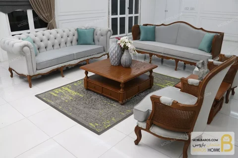 ست مبلمان کینگ کد ۲ moblbaros.com 2