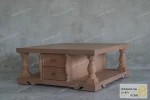 ست میز جلومبلی و عسلی روتی پایه ستونی خرید جلومبلی باروس 45 (1)