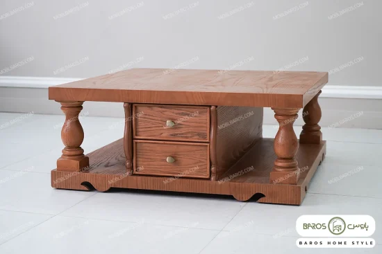 ست میز جلومبلی و عسلی روتی پایه ستونی خرید مبل باروس 29291 (5)