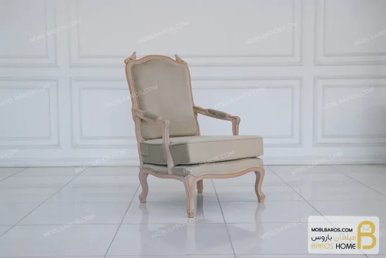 مبل نئوکلاسیک و مدرن گندم با مبل تک کویین خرید مبل باروس 11 2