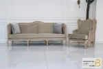 مبل نئوکلاسیک و مدرن گندم با مبل تک کویین خرید مبل باروس 11 7