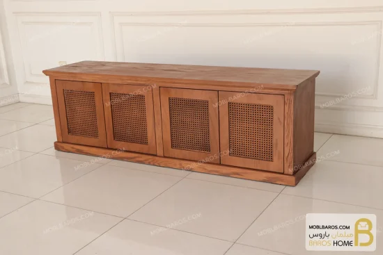میز تلویزیون حصیری و چوبی مدل مهسا خرید مبل باروس 112 (1)