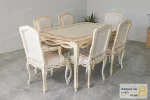 میز ناهارخوری ابزاری ورق طلا با صندلی ابزاری خرید مبل باروس 41 (1)