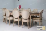 میز ناهارخوری کلاسیک و چوبی مدل لورنزو خرید مبل باروس 10