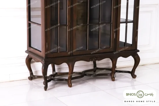 بوفه و ویترین چوبی کلاسیک جدید مدل 401 هارپر مبل باروس۱ (3)