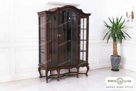بوفه و ویترین چوبی کلاسیک جدید مدل 401 هارپر مبل باروس۱ (4)